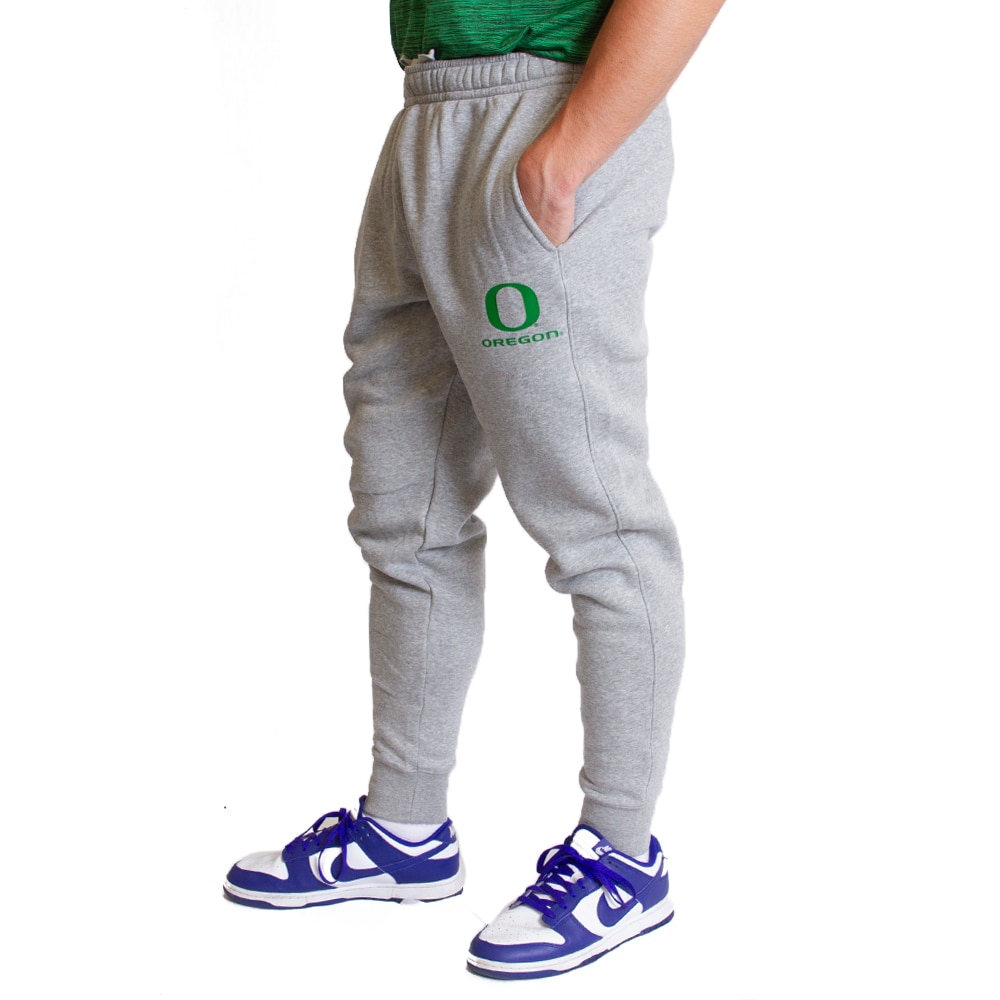 Grey Heather Nike Cotton Club Fleece 24 Green O Jogger